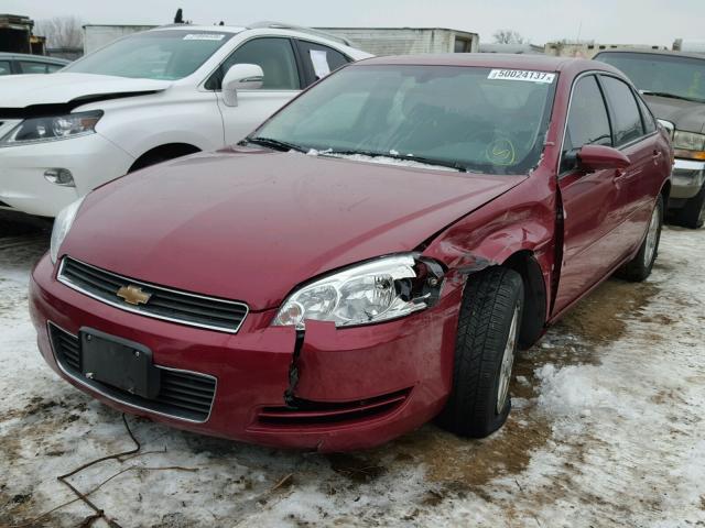 2G1WT58K969405088 - 2006 CHEVROLET IMPALA LT MAROON photo 2