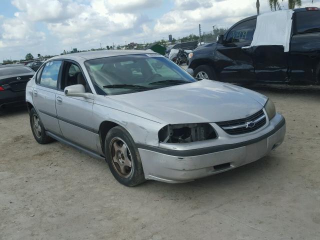 2G1WF52E239270400 - 2003 CHEVROLET IMPALA SILVER photo 1