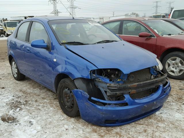 KL1TD52675B478564 - 2005 CHEVROLET AVEO BASE BLUE photo 1