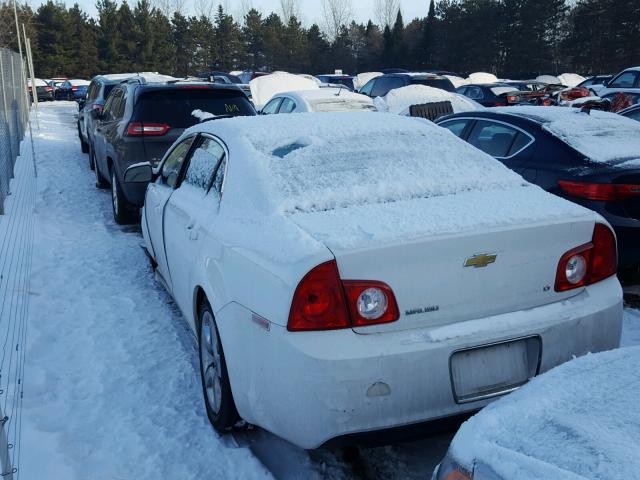 1G1ZH57B89F165270 - 2009 CHEVROLET MALIBU 1LT WHITE photo 3