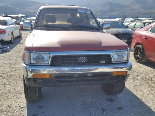 JT3VN39W1S0180385 - 1995 TOYOTA 4RUNNER VN RED photo 9