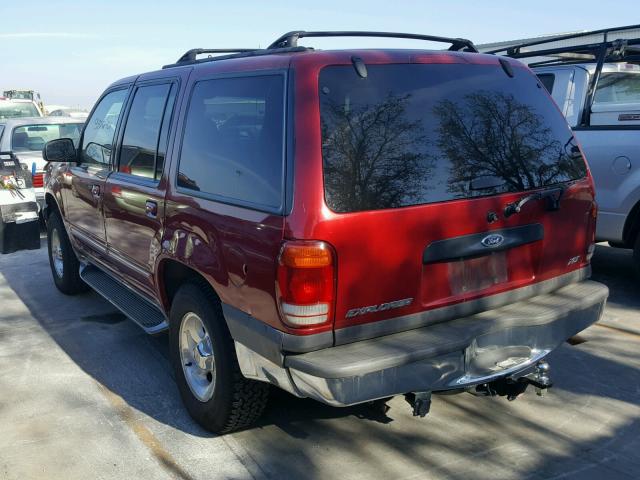 1FMZU73E71ZA63293 - 2001 FORD EXPLORER X RED photo 3