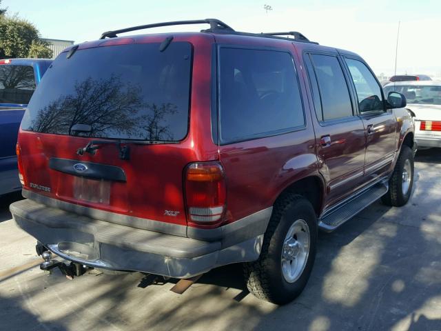 1FMZU73E71ZA63293 - 2001 FORD EXPLORER X RED photo 4