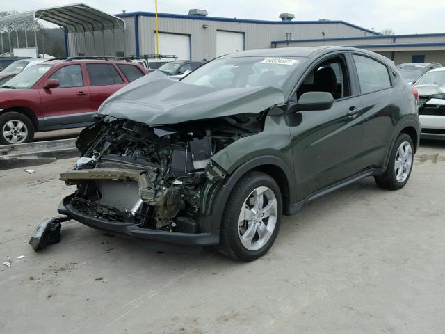 3CZRU5H31GM746224 - 2016 HONDA HR-V LX GREEN photo 2