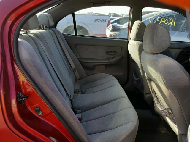 KMHDN46D25U950246 - 2005 HYUNDAI ELANTRA GL RED photo 6