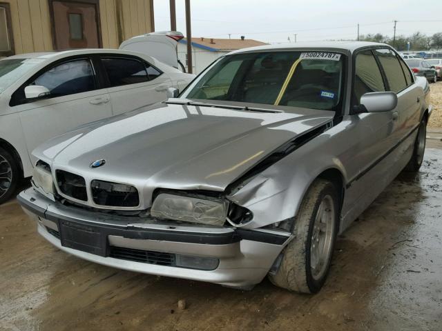 WBAGH83421DP33419 - 2001 BMW 740 IL SILVER photo 2