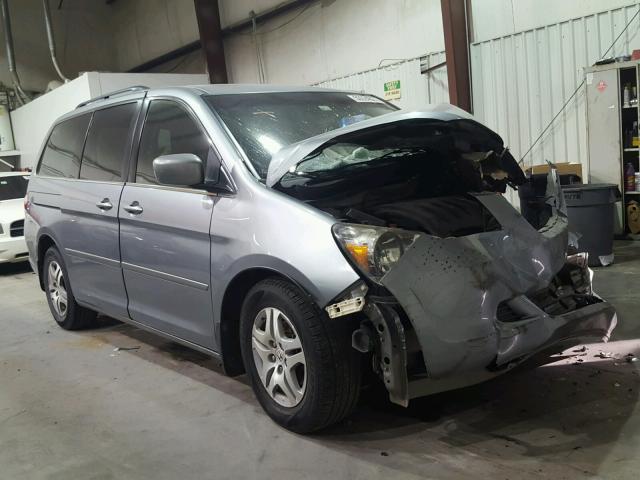 5FNRL38697B044597 - 2007 HONDA ODYSSEY EX BLUE photo 1