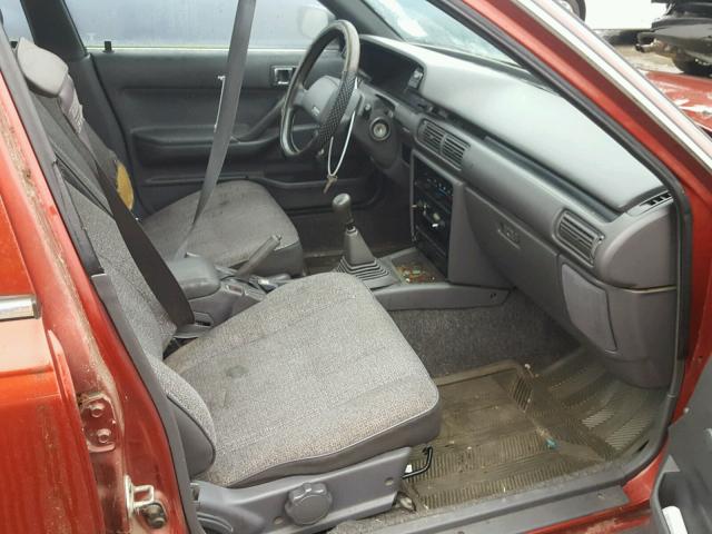 4T1SV24E9LU190692 - 1990 TOYOTA CAMRY RED photo 5