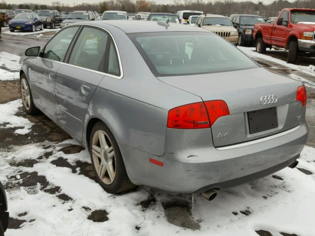 WAUDH78E86A183067 - 2006 AUDI A4 3.2 QUA GRAY photo 3