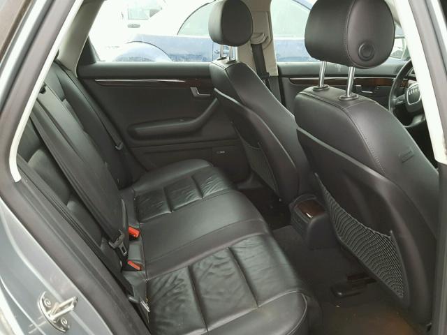 WAUDH78E86A183067 - 2006 AUDI A4 3.2 QUA GRAY photo 6