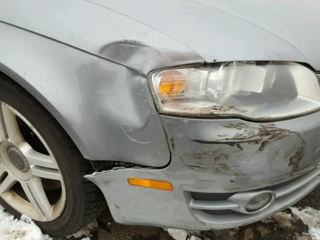 WAUDH78E86A183067 - 2006 AUDI A4 3.2 QUA GRAY photo 9