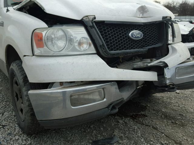 1FTPX14574NA96871 - 2004 FORD F150 WHITE photo 9