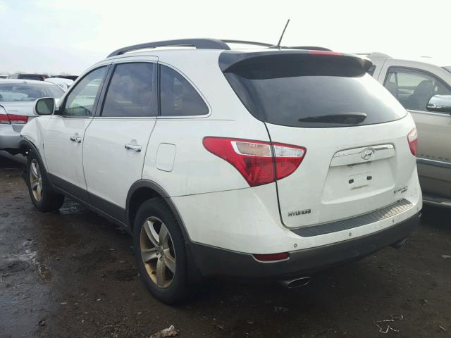 KM8NU4CC6AU121001 - 2010 HYUNDAI VERACRUZ G WHITE photo 3