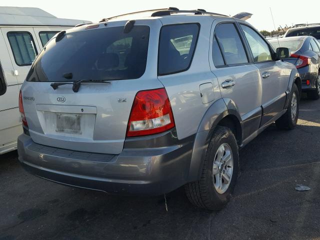 KNDJD733645312534 - 2004 KIA SORENTO EX SILVER photo 4