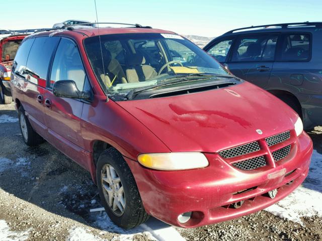 1B4GP44R1YB808302 - 2000 DODGE GRAND CARA RED photo 1