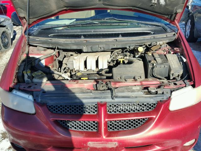 1B4GP44R1YB808302 - 2000 DODGE GRAND CARA RED photo 7