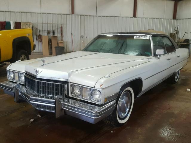 6D49R3Q152806 - 1973 CADILLAC FLEETWOOD WHITE photo 2