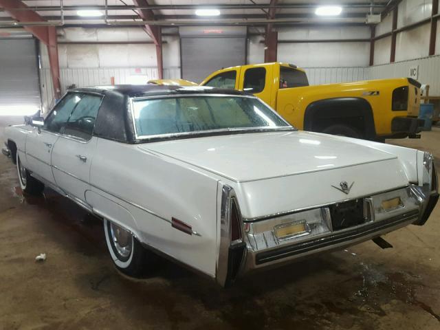 6D49R3Q152806 - 1973 CADILLAC FLEETWOOD WHITE photo 3