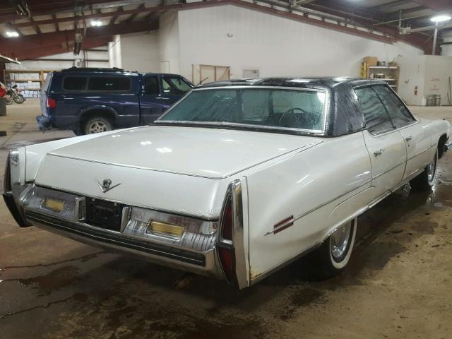 6D49R3Q152806 - 1973 CADILLAC FLEETWOOD WHITE photo 4