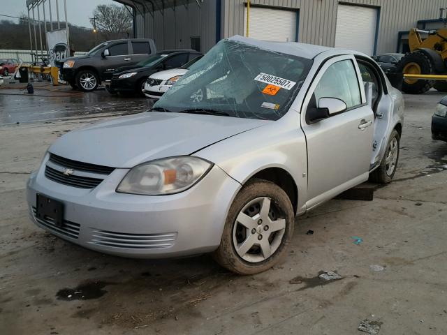 1G1AL58F387310785 - 2008 CHEVROLET COBALT LT SILVER photo 2