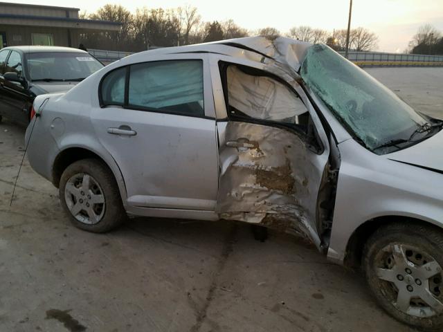 1G1AL58F387310785 - 2008 CHEVROLET COBALT LT SILVER photo 9