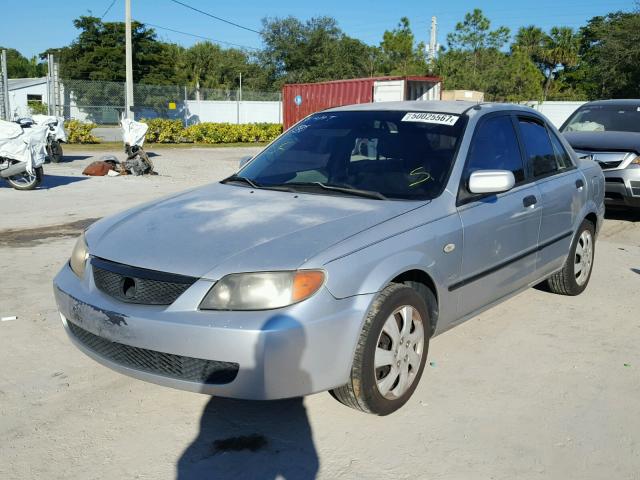 JM1BJ225130135616 - 2003 MAZDA PROTEGE DX SILVER photo 2