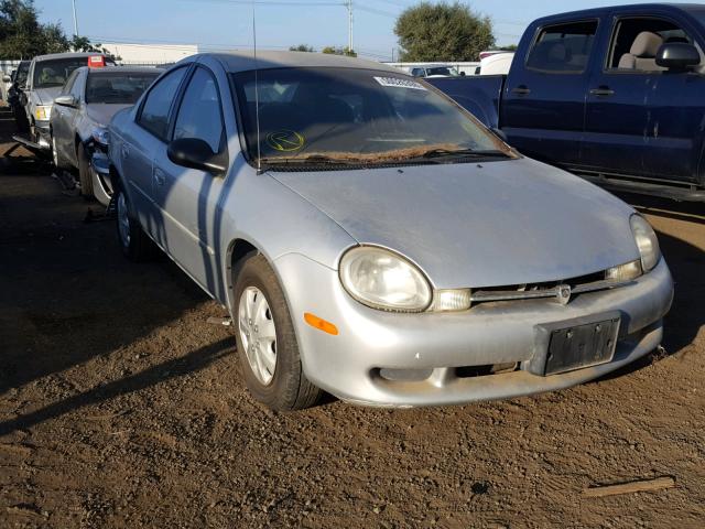 1P3ES46C21D149593 - 2001 PLYMOUTH NEON BASE SILVER photo 1