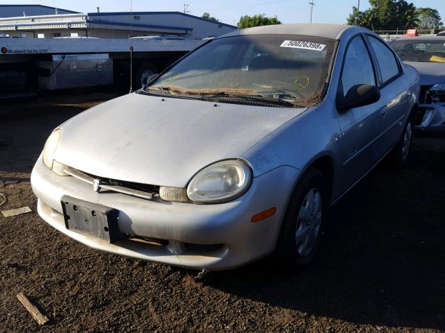1P3ES46C21D149593 - 2001 PLYMOUTH NEON BASE SILVER photo 2