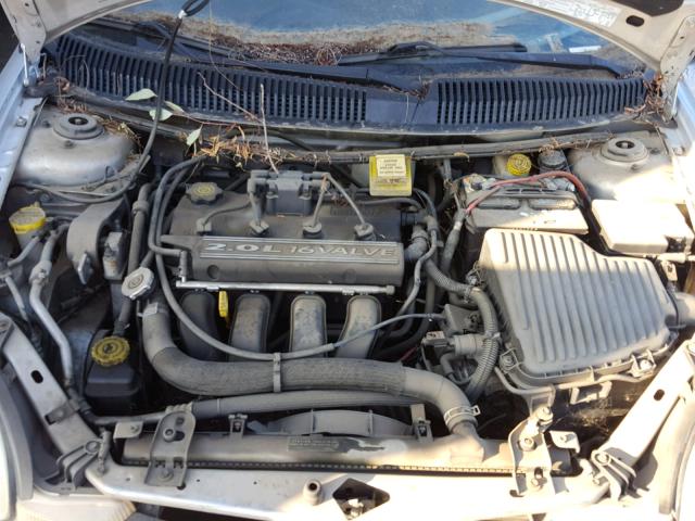 1P3ES46C21D149593 - 2001 PLYMOUTH NEON BASE SILVER photo 7