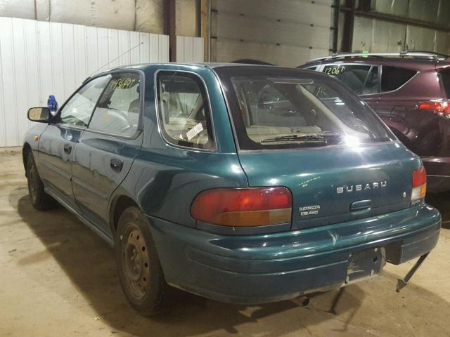 JF1GF4353VH823550 - 1997 SUBARU IMPREZA L GREEN photo 3