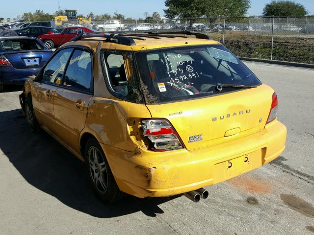 JF1GG29673G804519 - 2003 SUBARU IMPREZA WR YELLOW photo 3