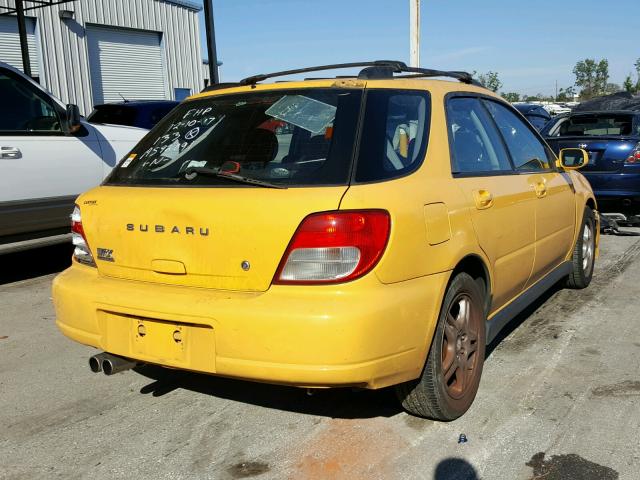 JF1GG29673G804519 - 2003 SUBARU IMPREZA WR YELLOW photo 4