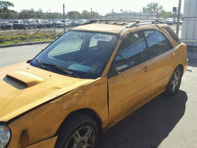 JF1GG29673G804519 - 2003 SUBARU IMPREZA WR YELLOW photo 9