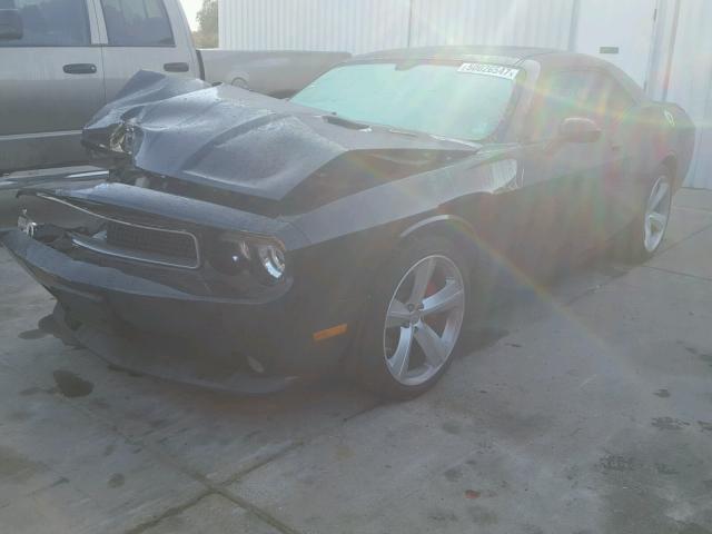 2B3CJ7DWXAH149449 - 2010 DODGE CHALLENGER BLACK photo 2