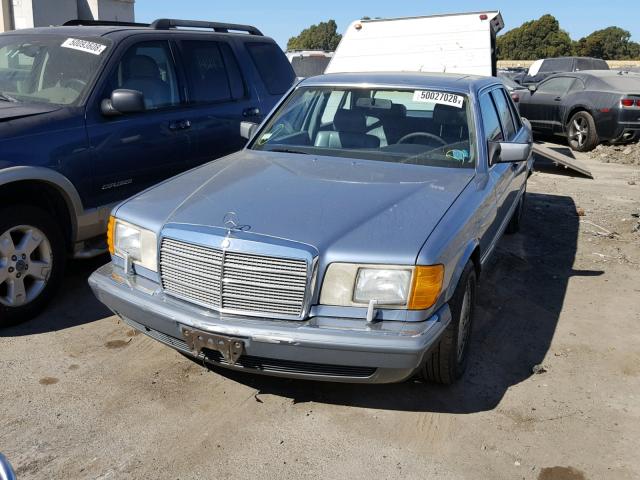 WDBCA35D9GA266711 - 1986 MERCEDES-BENZ 420 SEL BLUE photo 2