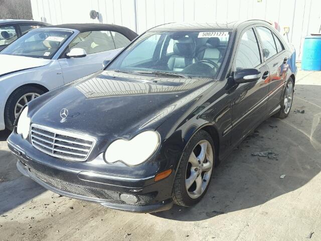 WDBRF52H96F750636 - 2006 MERCEDES-BENZ C GENERATI BLACK photo 2