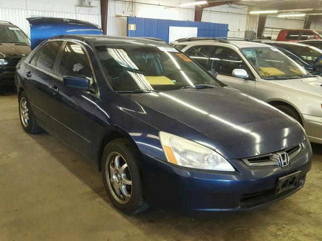 1HGCM56334A031194 - 2004 HONDA ACCORD LX BLUE photo 1