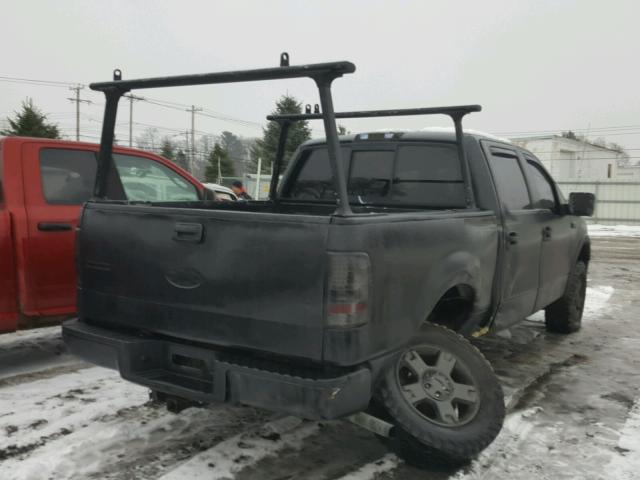 1FTPW14595FB00031 - 2005 FORD F150 SUPER BLACK photo 4