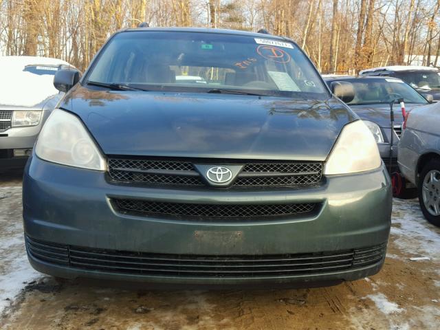 5TDZA23C75S266206 - 2005 TOYOTA SIENNA CE GREEN photo 9