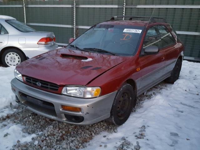 JF1GF4854YH803918 - 2000 SUBARU IMPREZA OU RED photo 2