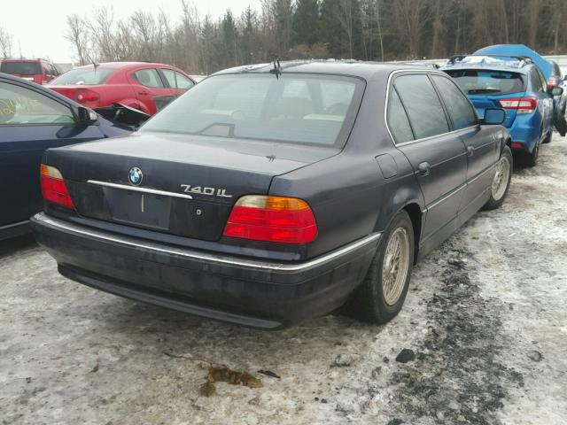 WBAGH8341YDP09672 - 2000 BMW 740 IL BLUE photo 4