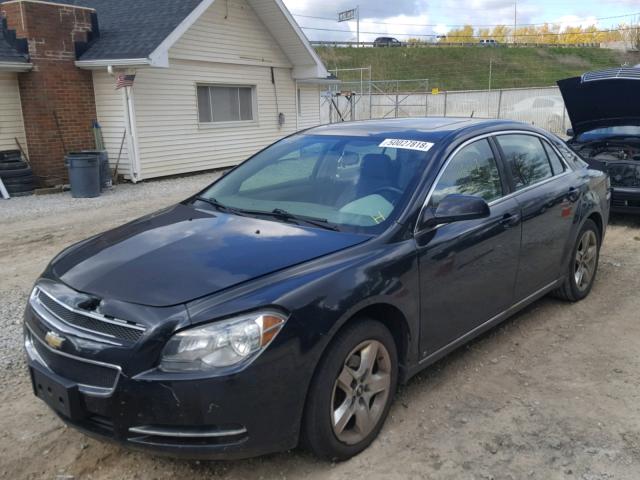 1G1ZH57B794226670 - 2009 CHEVROLET MALIBU 1LT BLACK photo 2