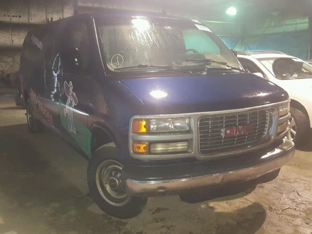 1GTGG29F921104402 - 2002 GMC SAVANA G25 BLUE photo 1