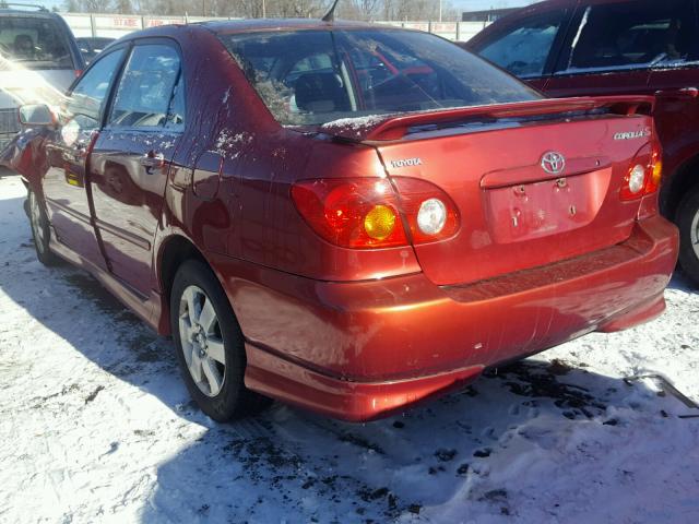 1NXBR32E73Z180370 - 2003 TOYOTA COROLLA CE RED photo 3