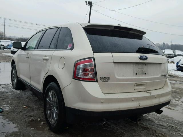 2FMDK49C88BA38873 - 2008 FORD EDGE LIMIT WHITE photo 3