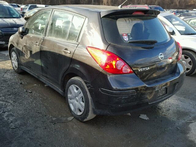 3N1BC1CP4BL368995 - 2011 NISSAN VERSA S BLACK photo 3