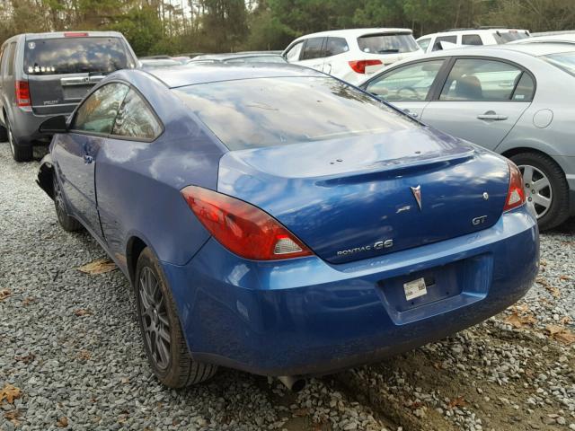 1G2ZH158264172606 - 2006 PONTIAC G6 GT BLUE photo 3