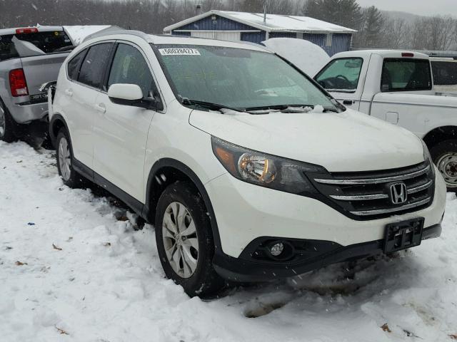 5J6RM4H78EL006147 - 2014 HONDA CR-V EXL WHITE photo 1