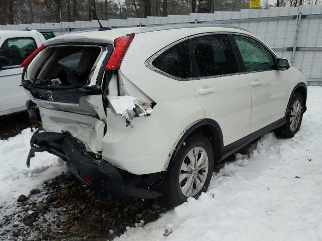 5J6RM4H78EL006147 - 2014 HONDA CR-V EXL WHITE photo 4