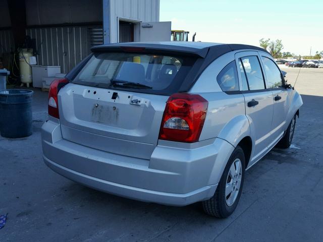 1B3HB28B07D537700 - 2007 DODGE CALIBER SILVER photo 4